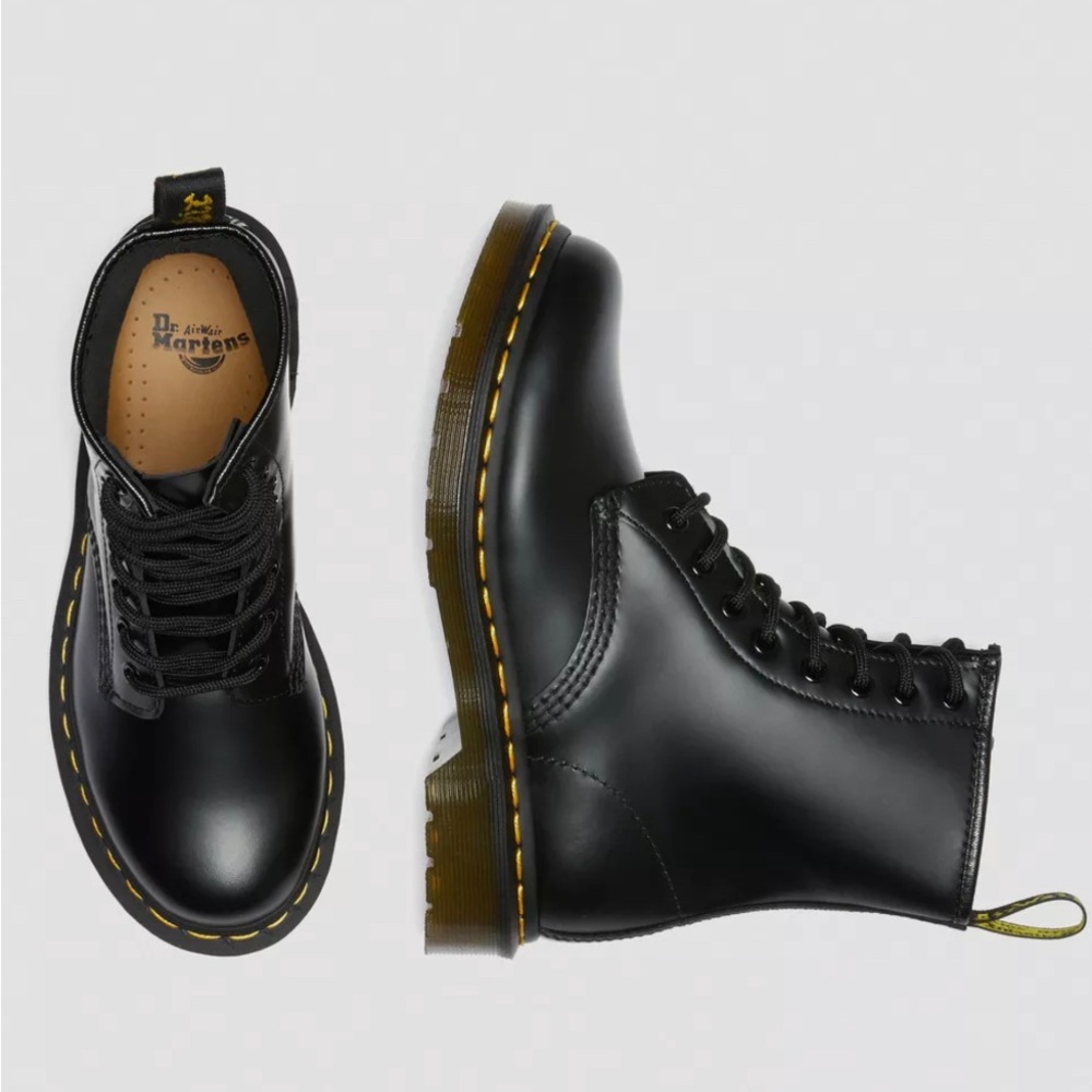 Dr. Martens 1460 WOMEN'S SMOOTH LEATHER LACE UP BOOTS SIZE 10 - Picture 5 of 11